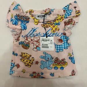 Moschino Baby Pink Graphic Top 3-6 months girl